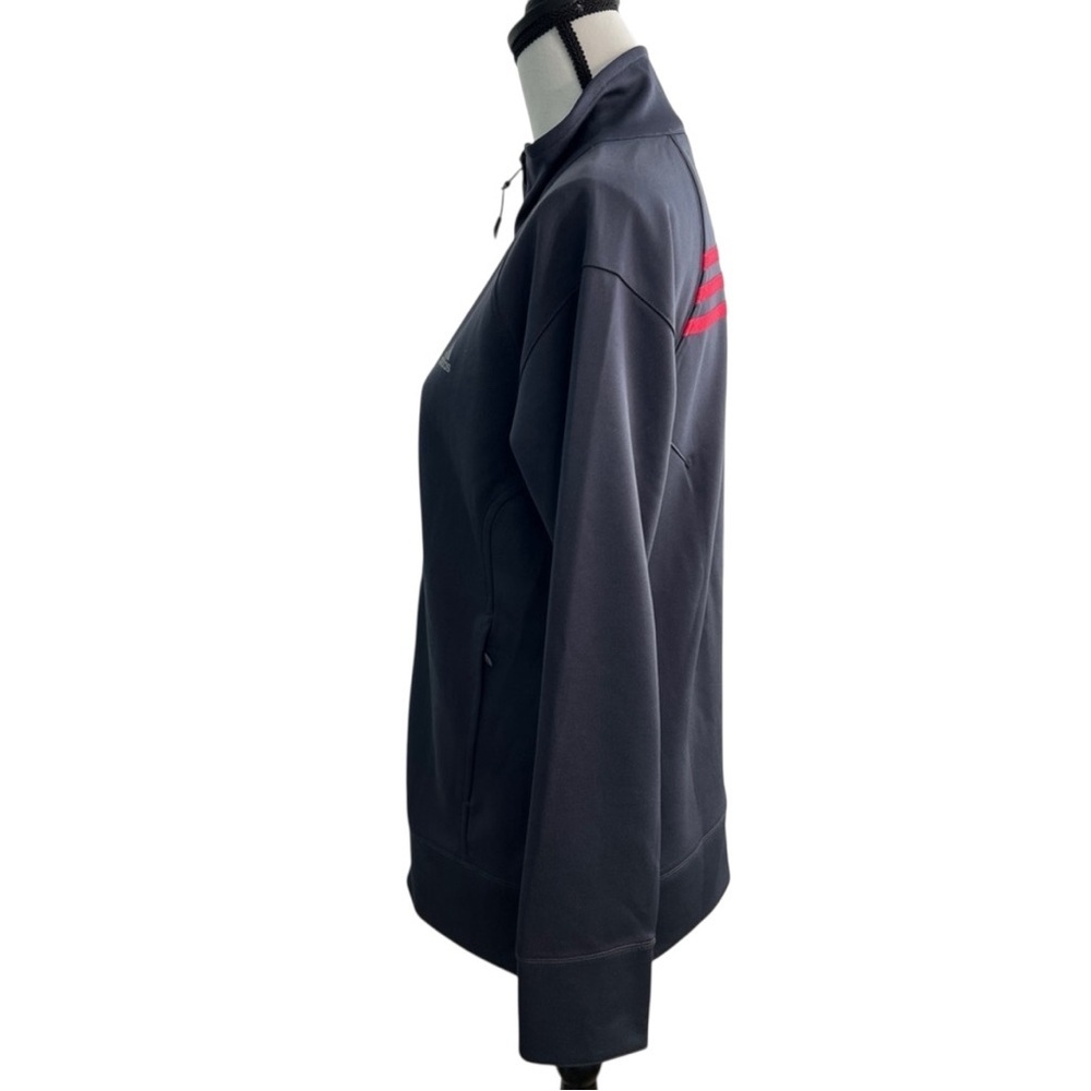Adidas Women’s Active 360 Gray Jacket with Red Stripes, size L - Picture 4 of 16